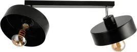 lampa-sufitowa-zyrandol-led-2xe27-loft-regulowana-czarna-kubek-sredni