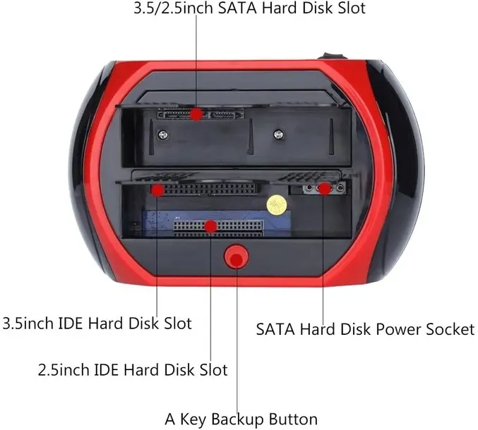 stacja-dokujaca-dyskow-sata-ata-ide-hdd-ssd-usb-stan-nowy-waga-z-opakowaniem-1-kg