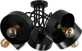 lampa-sufitowa-zyrandol-led-5xe27-loft-zwijana-czarna-kubek-sredni