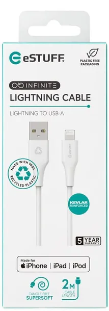 estuff-es601270-kabel-lightning-2-m-bialy