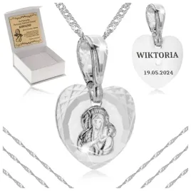 srebrny-lancuszek-z-medalikiem-pr-925-pamiatka-i-komunii-swietej-gratisy
