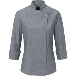 bluza-kucharska-jobeline-szefa-kuchni-damski-szara-42-zatrzaski-dlugi-rekaw