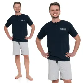 moraj-pizama-meska-z-krotkim-rekawem-bawelniana-z-guzikami-xl