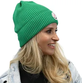 modna-damska-czapka-wywijana-beanie-zielony-n1