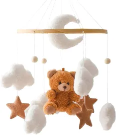 mobil-do-lozeczka-niemowlecego-drewniany-z-pluszowym-misiem-brazowy