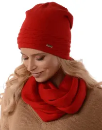 czerwony-komplet-dasmki-czapka-z-kominem-polar-k1