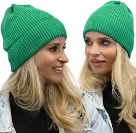 lekka-damska-czapka-beanie-polska-zielona-n1