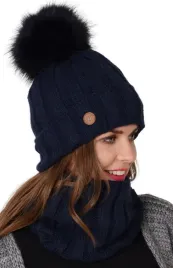 granatowy-kobiecy-komplet-czapka-z-kominem-k7