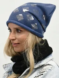 bawelniana-czapka-damska-z-polarem-smerfetka-kolory-wz1