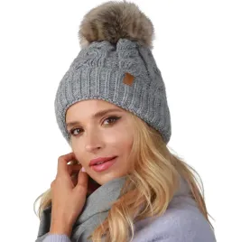 gruba-czapka-zimowa-damska-polar-warkocz-szary-a6
