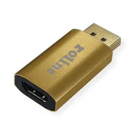 roline-12-03-3158-przejsciowka-do-kabli-displayport-hdmi-zloto