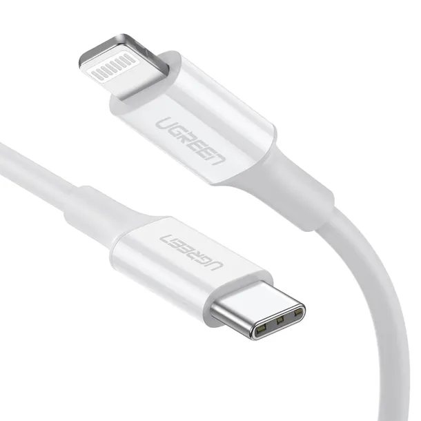 ugreen-10493-kabel-lightning-1-m-bialy