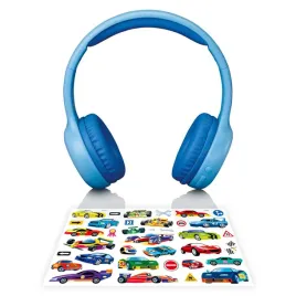 lenco-hpb-110-kids-kopfhorer-bt-blau-85db-limite-akku-stickers-zestaw-sl