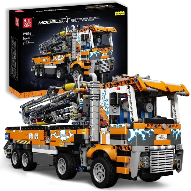 KLOCKI MOULD KING 19014S CIĘŻARÓWKA DO BETONU PNEUMATIC TRUCK 2132 EL.