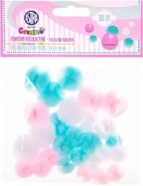 pompony-koronkowe-astra-creativo-30szt-pastel