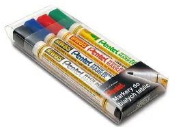 pentel-markery-do-bialych-tablic-4-kol-mw85-4w