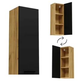 szafka-wiszaca-lazienkowa-slupek-eva-drzwi-zloty-craft-100cm-uchwyt-czarny