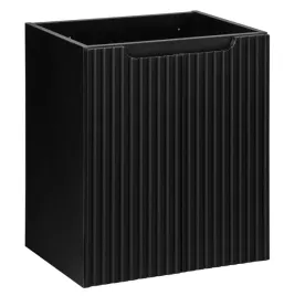 czarna-szafka-pod-umywalke-50-cm-wiszaca-ryflowane-fronty-2-drzwi-mdf