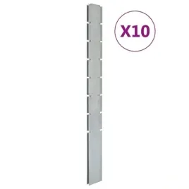 slupki-ogrodzeniowe-10-szt-srebrne-200-cm-stal-galwanizowana