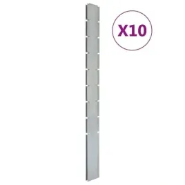 slupki-ogrodzeniowe-10-szt-srebrne-220-cm-stal-galwanizowana