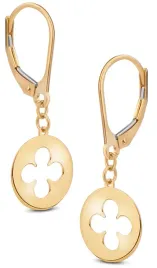 piekne-zlote-kolczyki-wiszace-kolka-kolko-z-koniczynka-clover-14kt-585
