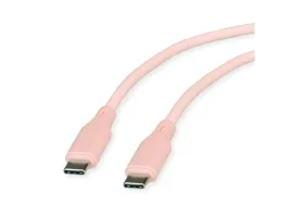 roline-11-02-9122-kabel-usb-usb-2-0-1-m-usb-c-rozowy