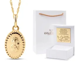 zloty-medalik-lancuszek-chrzest-komunia-swieta-333