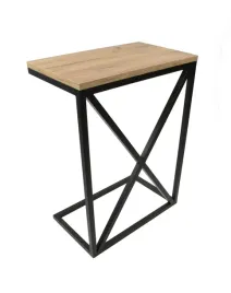 stolik-boczny-metalowy-no9-z-profilami-x-blat-dab-zloty-craft-loft