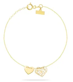 zlota-bransoletka-dwa-serca-love-333-na-noge