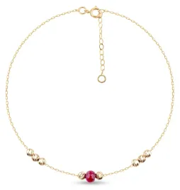 piekna-zlota-bransoletka-kulki-diamentowane-585