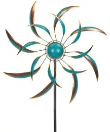 dekoracja-ogrodowa-wiatrowa-wiatrak-blekitny-160cm