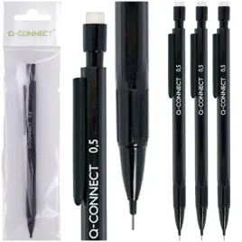 olowek-automatyczny-z-gumka-0-5-mm-3-grafity-hb-czarny-q-connect-3-sztuki