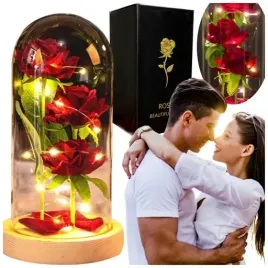 czerwona-potrojna-sztuczna-wieczna-roza-w-szkle-z-oswietleniem-na-prezent