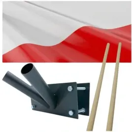 flaga-polski-uchwyt-do-flagi-na-balkon-zestaw-balkonowy-podwojny-antracyt