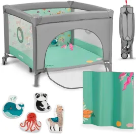 lozeczko-turystyczne-2w1-100x100cm-z-materacem-i-torba-zielone