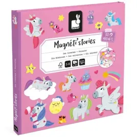 janod-magnetistories-magnetyczna-ukladanka-magnesy-jednorozce