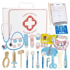 drewniany-zestaw-malego-doktora-lekarz-dentysta-zabawka-edukacyjna-prezent