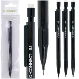 olowek-automatyczny-z-gumka-0-5-mm-3-grafity-hb-czarny-q-connect-3-sztuki