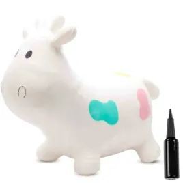 skoczek-gumowy-dla-dzieci-krowka-57-cm-biala-z-kolorowymi-latkami-do-skakan