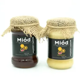zestaw-miodow-spadziowy-spadz-iglasta-i-rzepak-2-x-400g-polska-pasieka