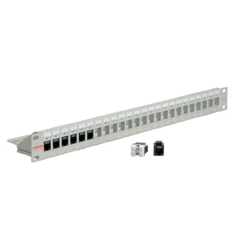 roline-cat-6-19-keystone-patch-panel-light-grey-utp