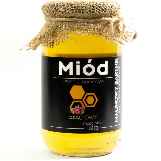 Miód Akacjowy 1KG Nektarowy Płynny - Świeży Polski zbiór 2026