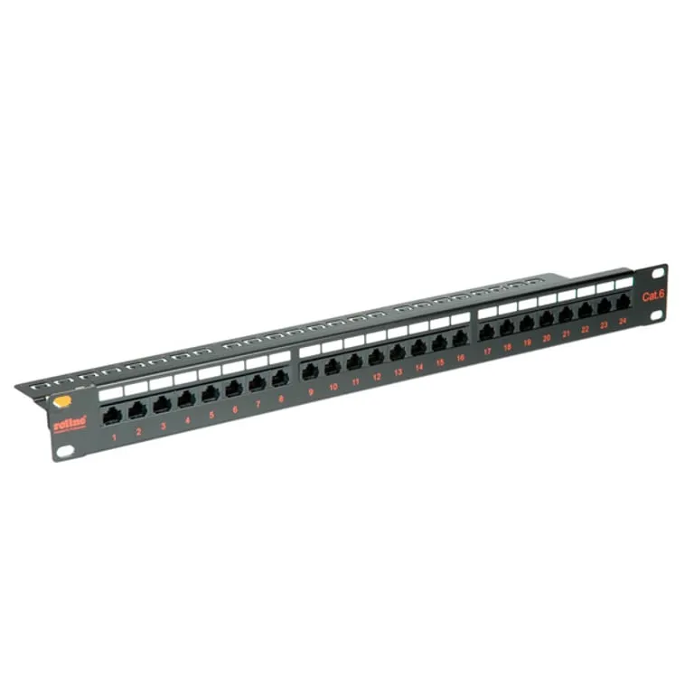roline-cat-6-class-e-19-patch-panel-24-ports-utp-black