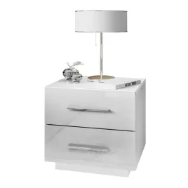stolik-nocny-lina-lux-bialy-z-blatem-w-polysku-led-uchwyty-chrom
