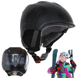 Zdjęcie produktu KASK NARCIARSKI DZIECIĘCY SNOWBOARD REGULOWANY DZIECI CZARNY XS/S 49-53CM