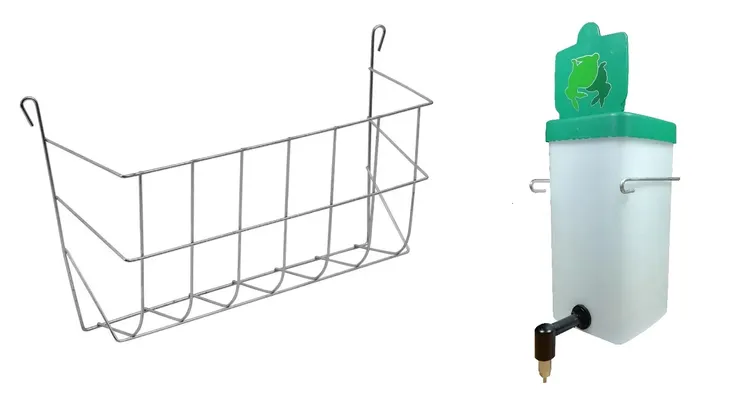 ZESTAW DLA KRÓLIKÓW POIDŁO 1L + PAŚNIK 30CM SIANO