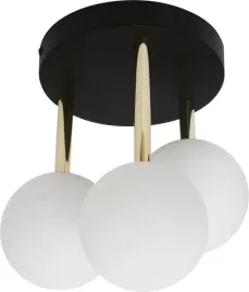 lampa-sufitowa-czarna-zlota-szklane-biale-kule-okragla-3-pkt-zuma-line