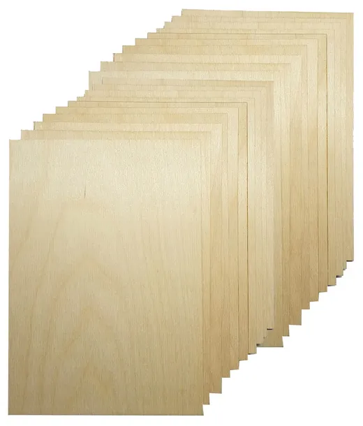 Sklejka 3mm do lasera klasa 1/2 formatka a4 dekor drewno decoupage x25szt
