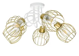 lampa-sufitowa-zyrandol-wiszaca-loft-krecona-drut-kula-na-5x-e27-zlota