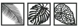 obraz-azurowy-dekoracja-scienna-3d-liscie-monstera-tryptyk-m-panel-75x25cm